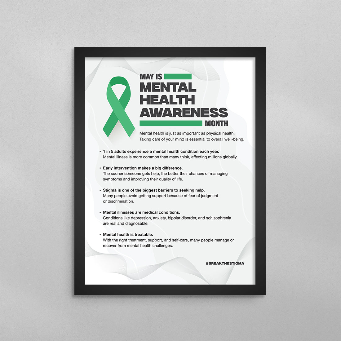 May Is Mental Health Awareness Month Poster
