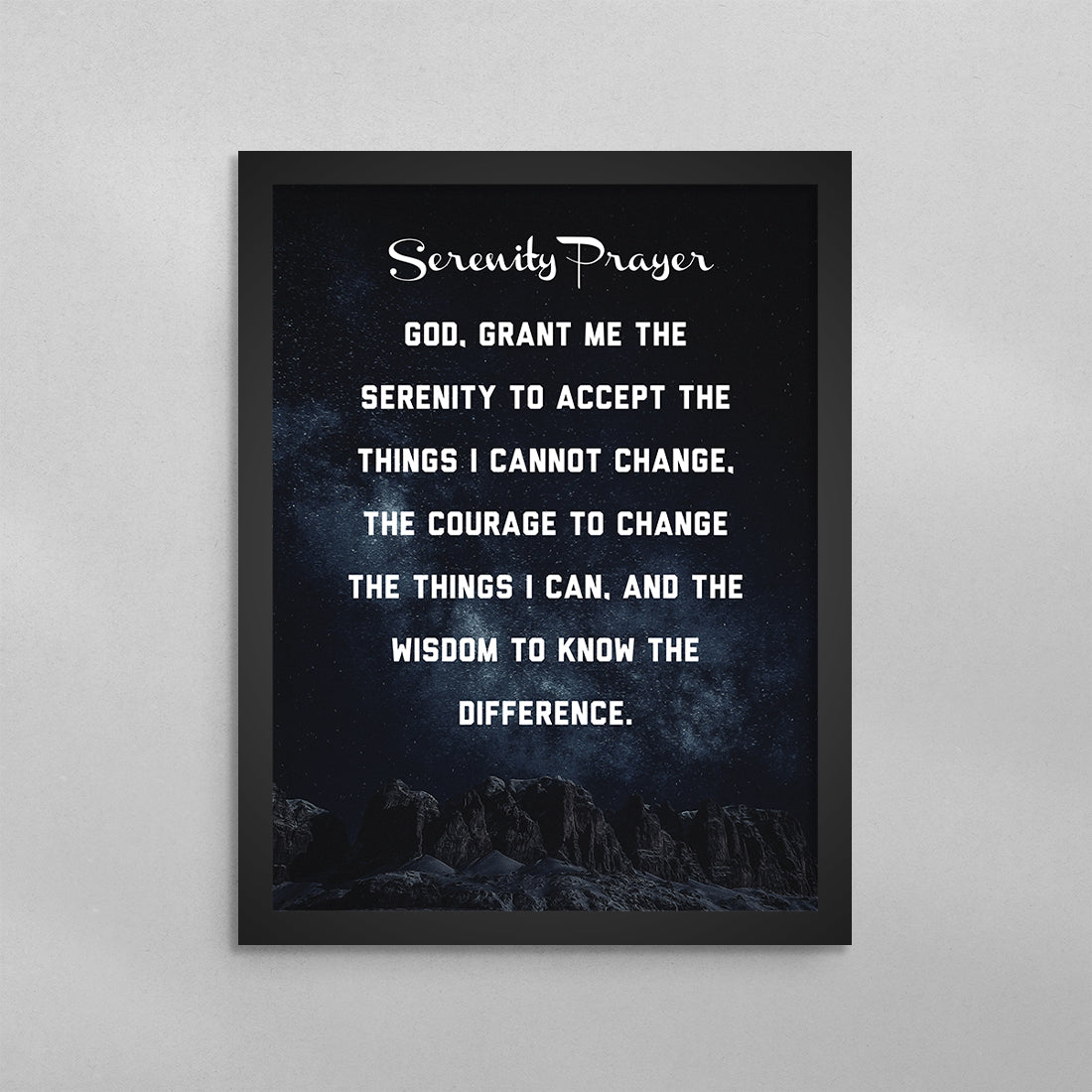 Serenity Prayer Poster