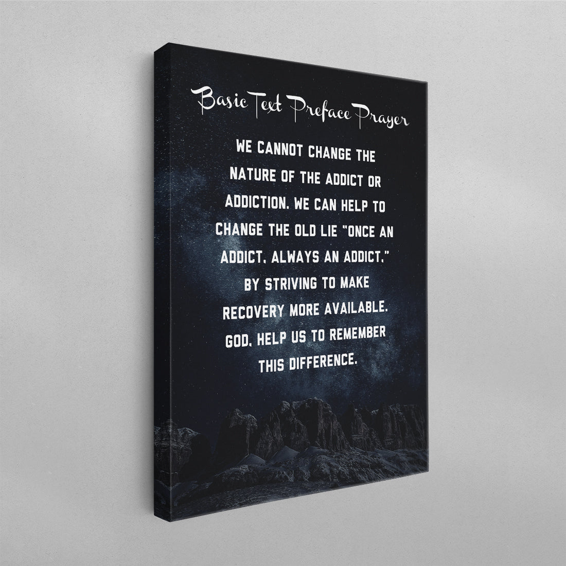 Basic Text Preface Prayer Poster