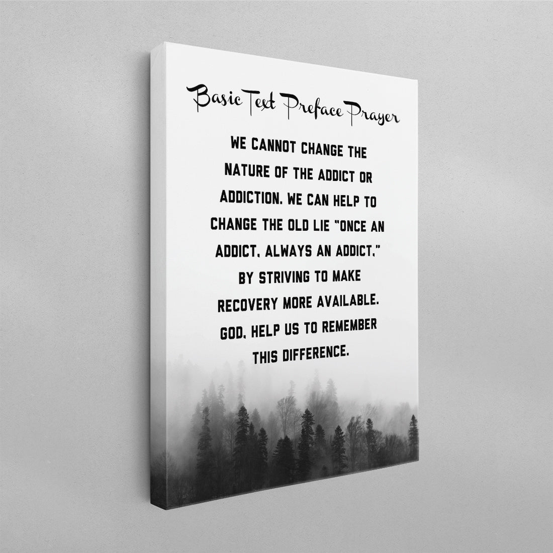 Basic Text Preface Prayer Poster