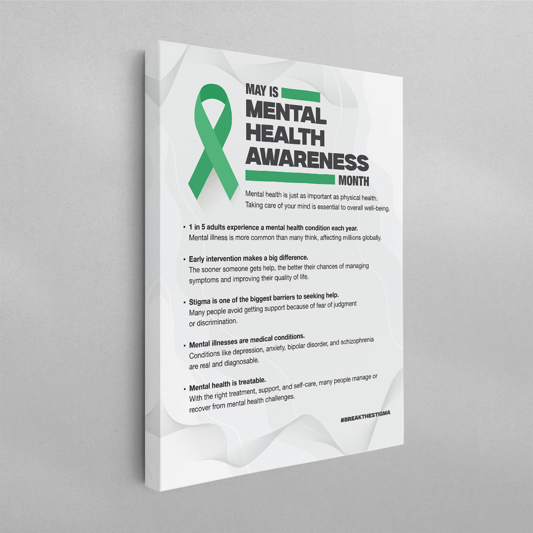 May Is Mental Health Awareness Month Poster