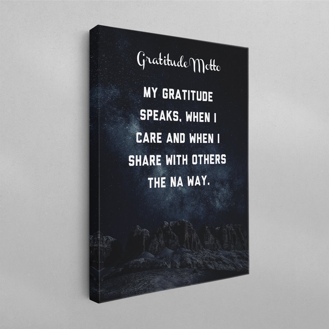 NA Gratitude Motto Poster