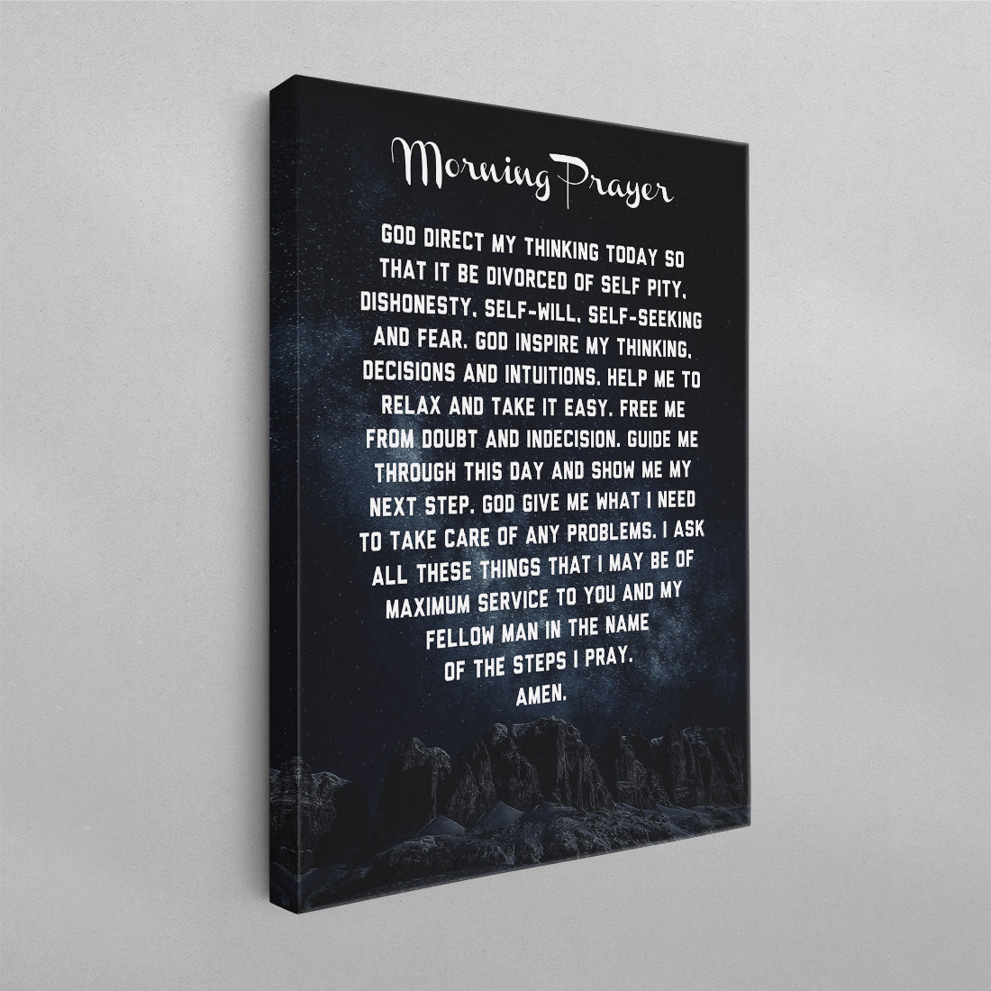 AA Morning Prayer Poster