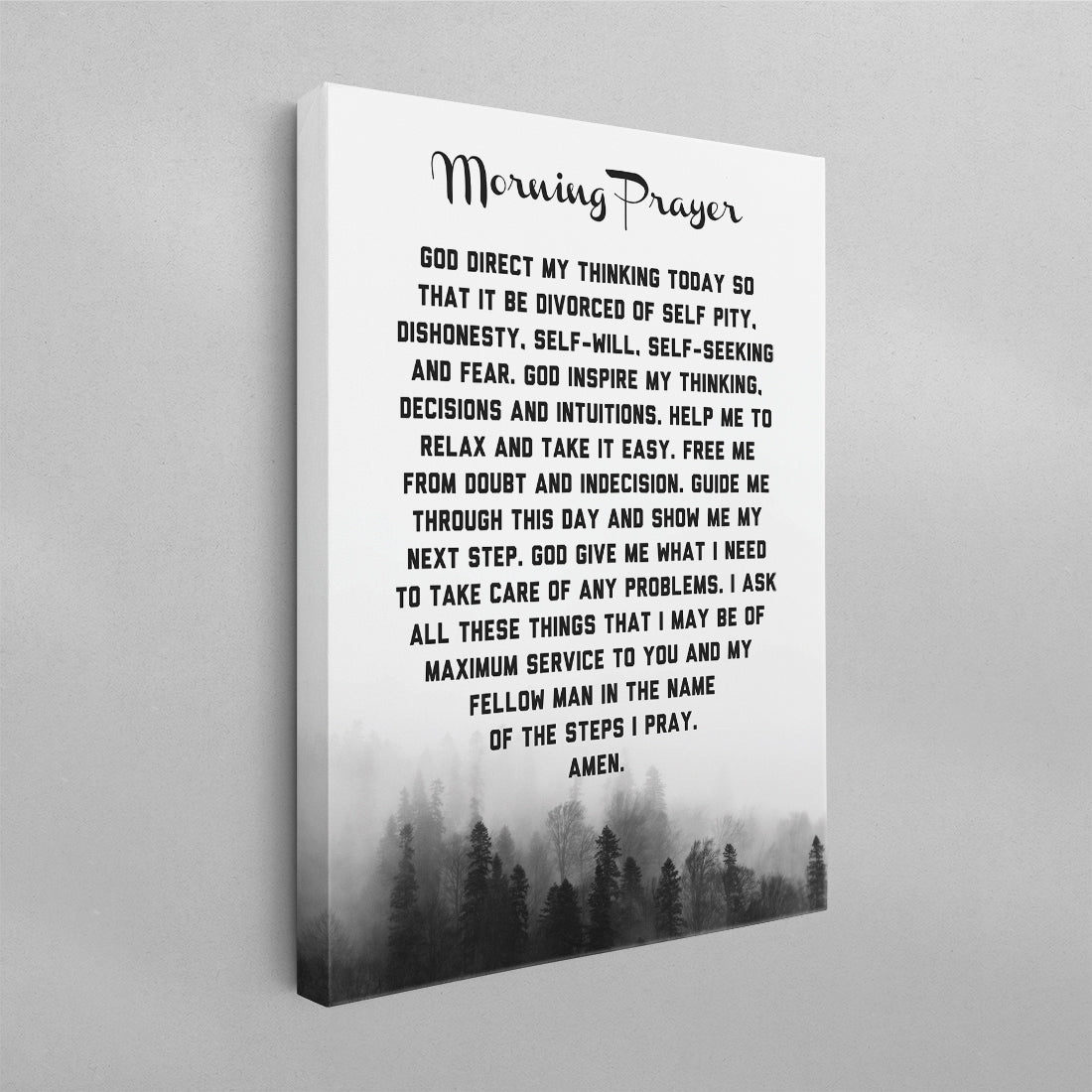 AA Morning Prayer Poster