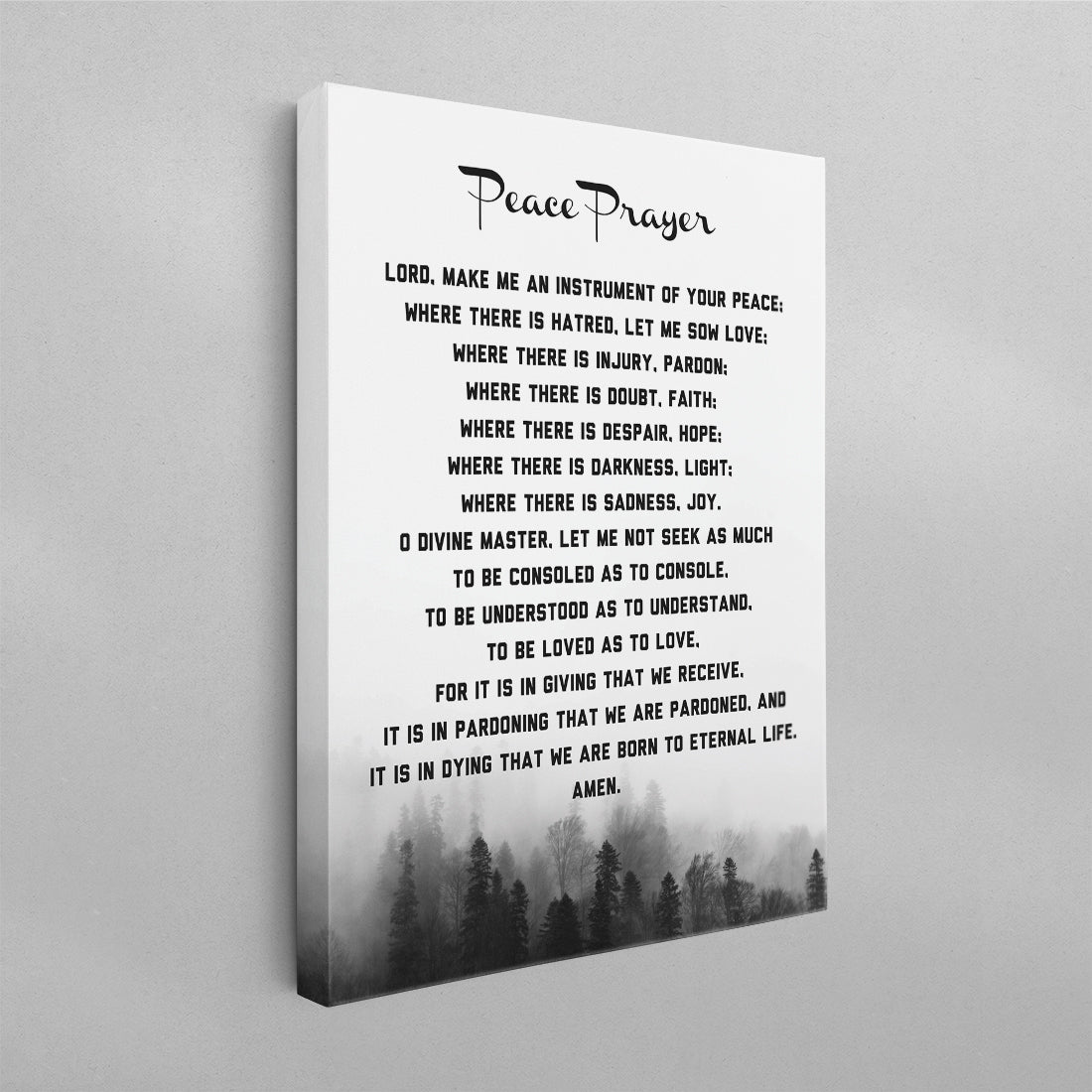 Peace Prayer Poster