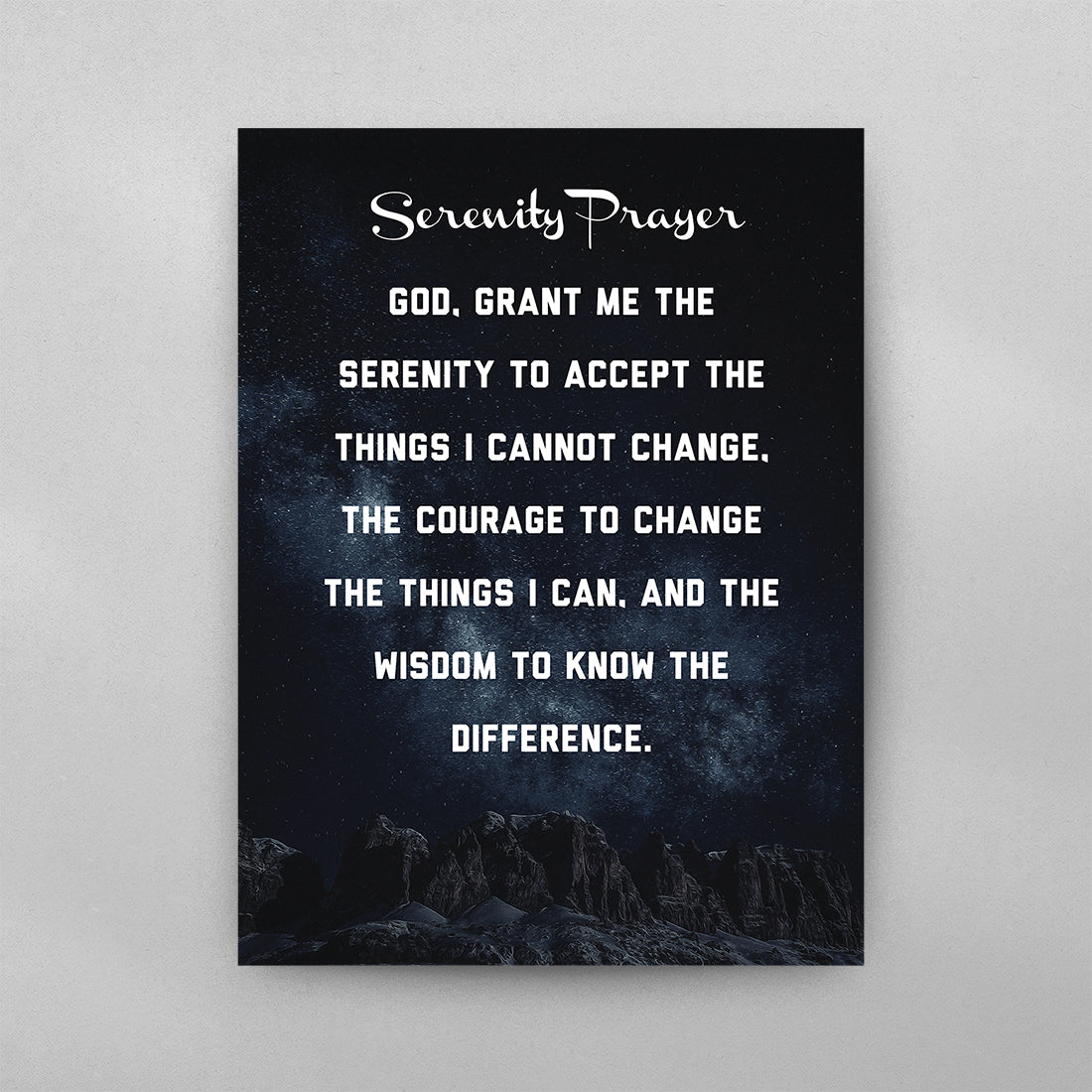 Serenity Prayer Poster