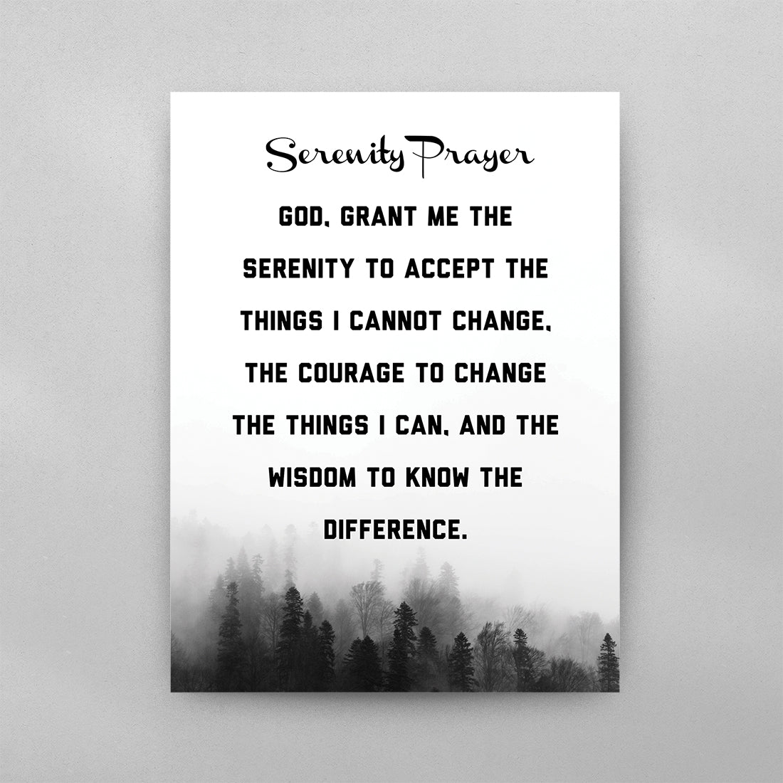 Serenity Prayer Poster