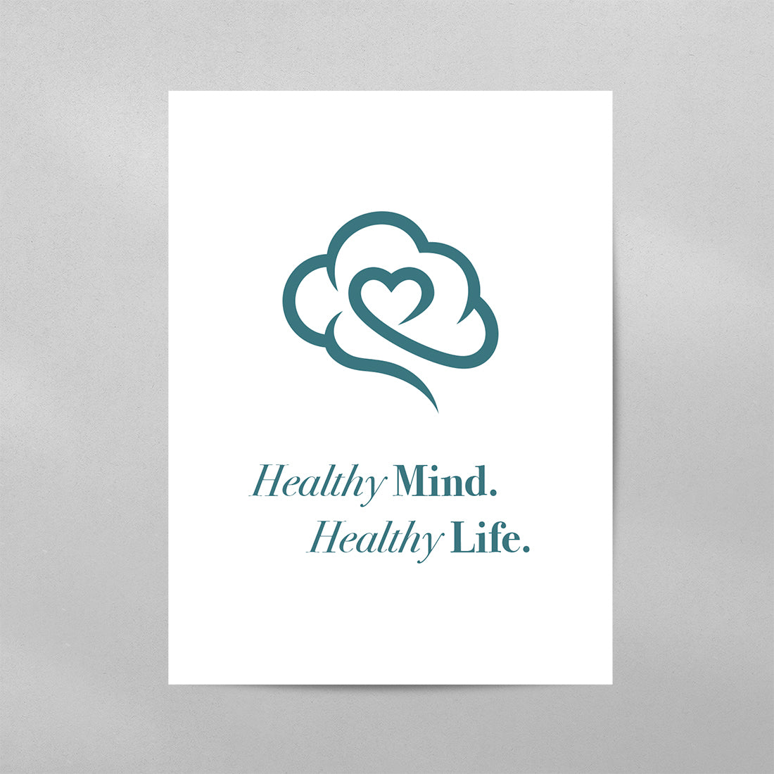 Healthy Mind Healthy Life Poster