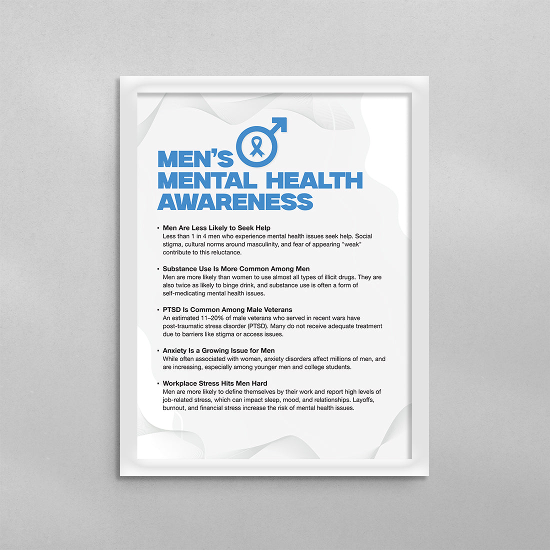 Men's Mental Health Awareness Poster