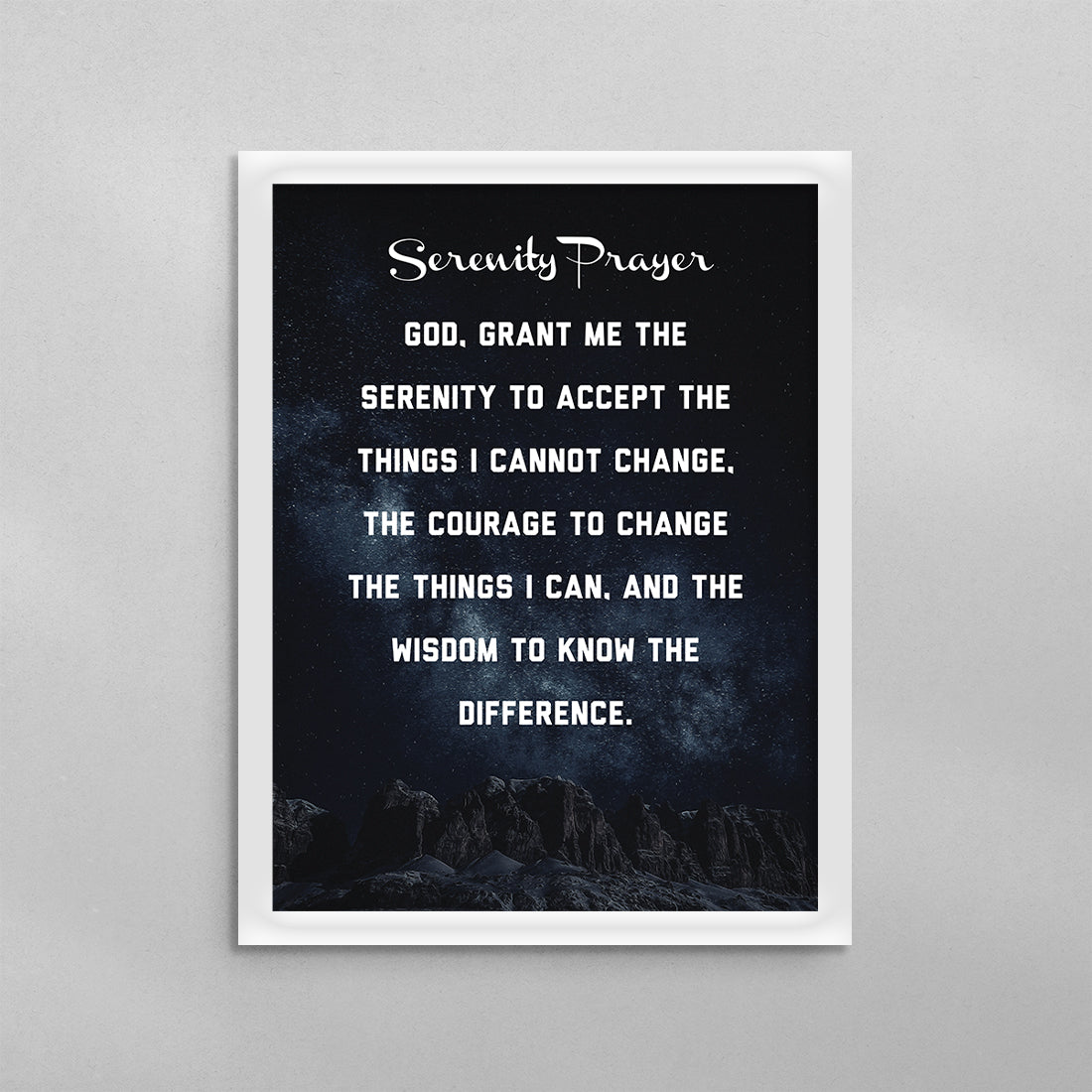 Serenity Prayer Poster