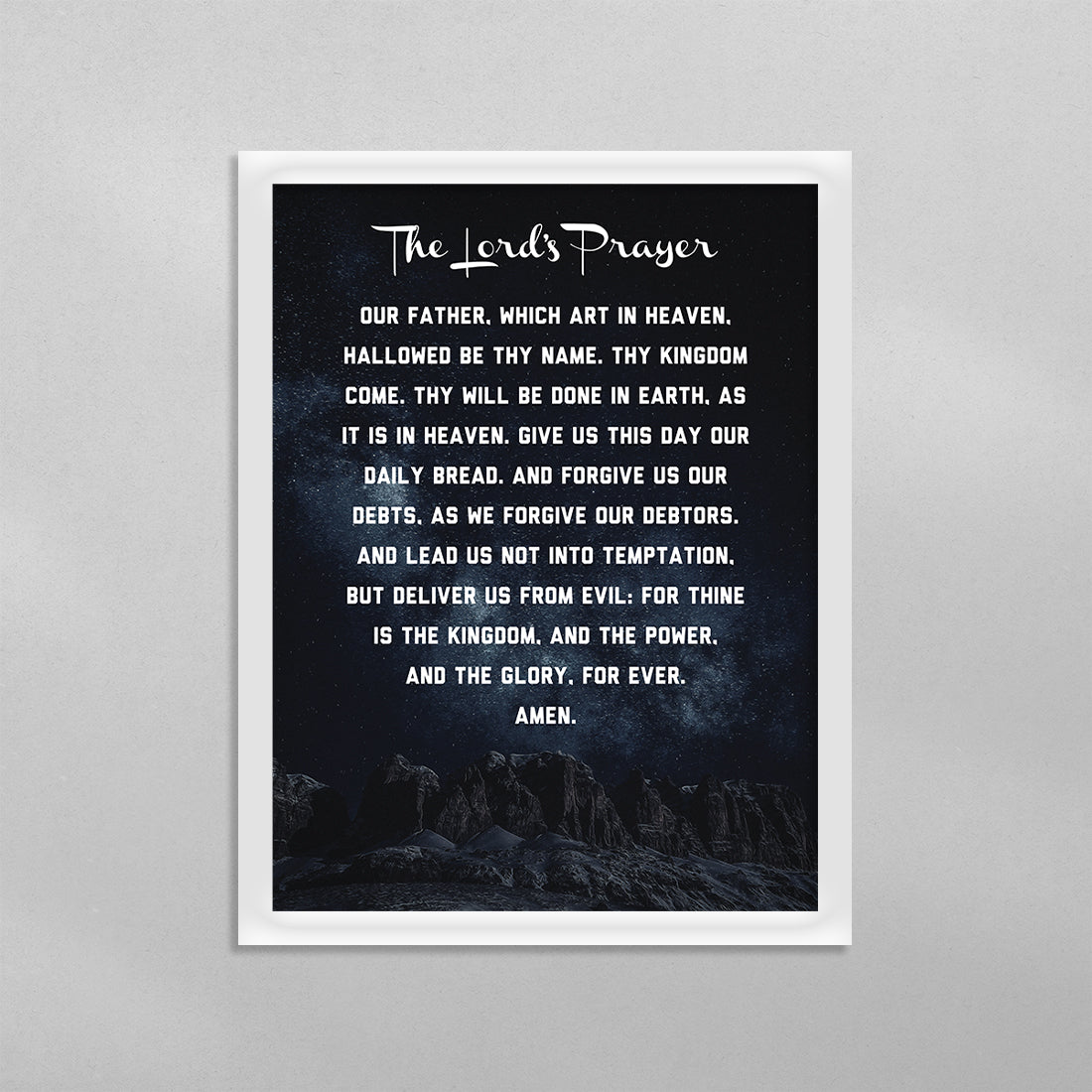 The Lord's Prayer Poster