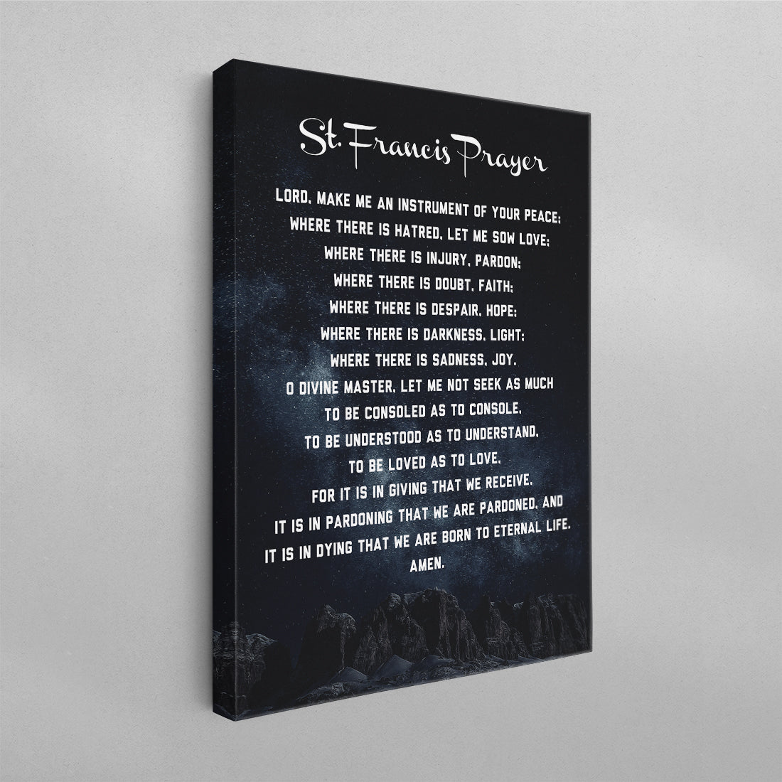 St. Francis Prayer Poster