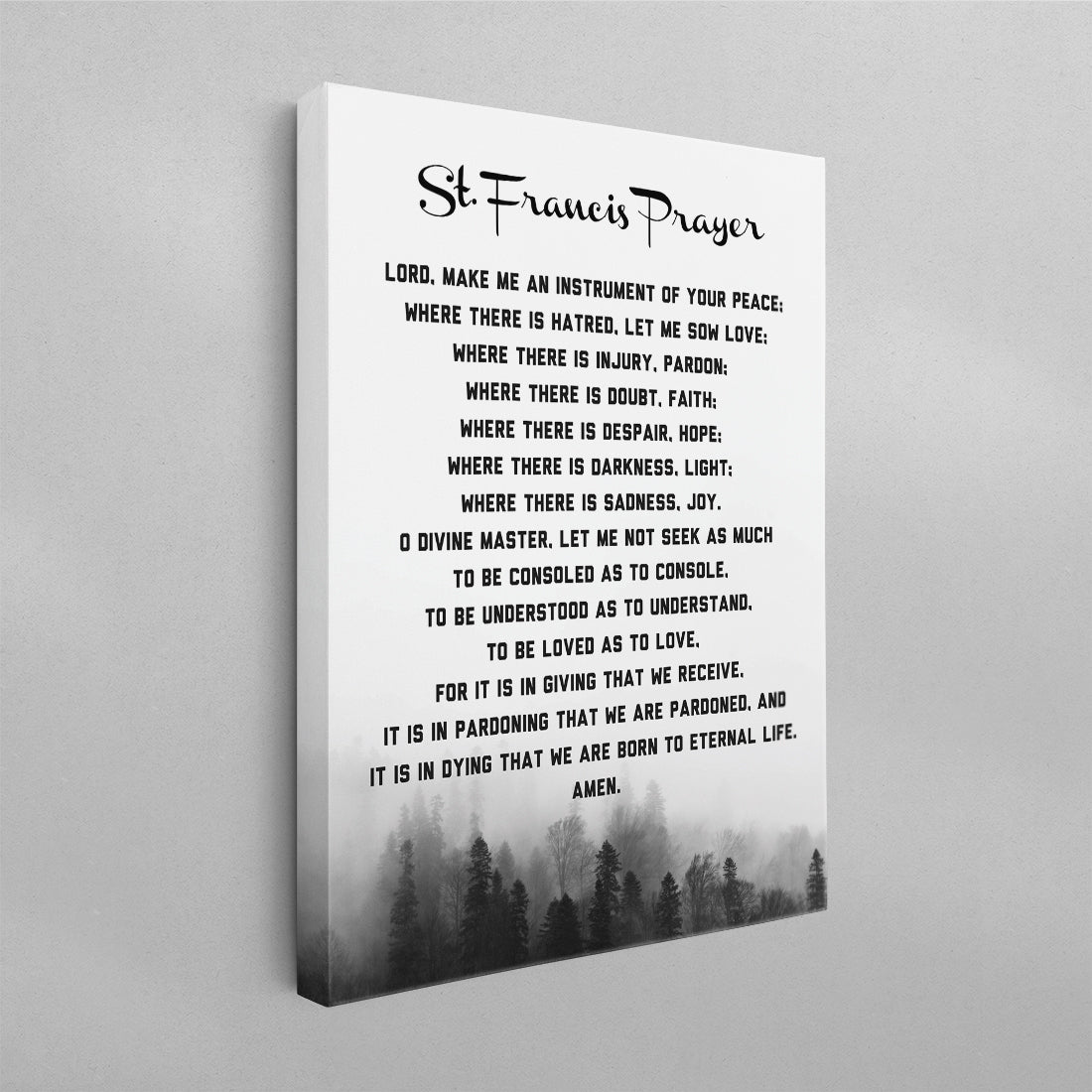 St. Francis Prayer Poster