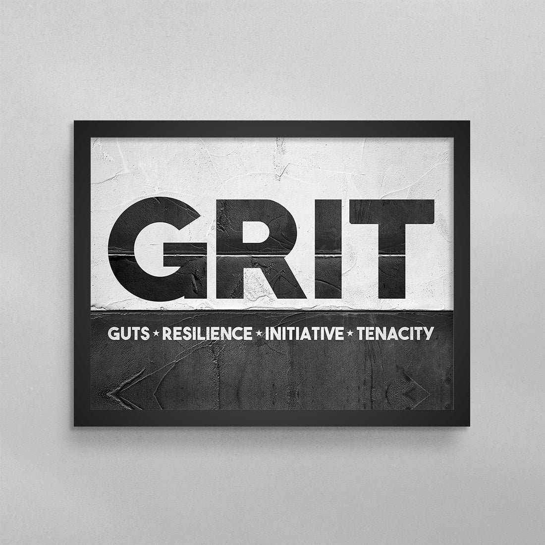 GRIT - Guts, Resilience, Initiative, Tenacity Poster