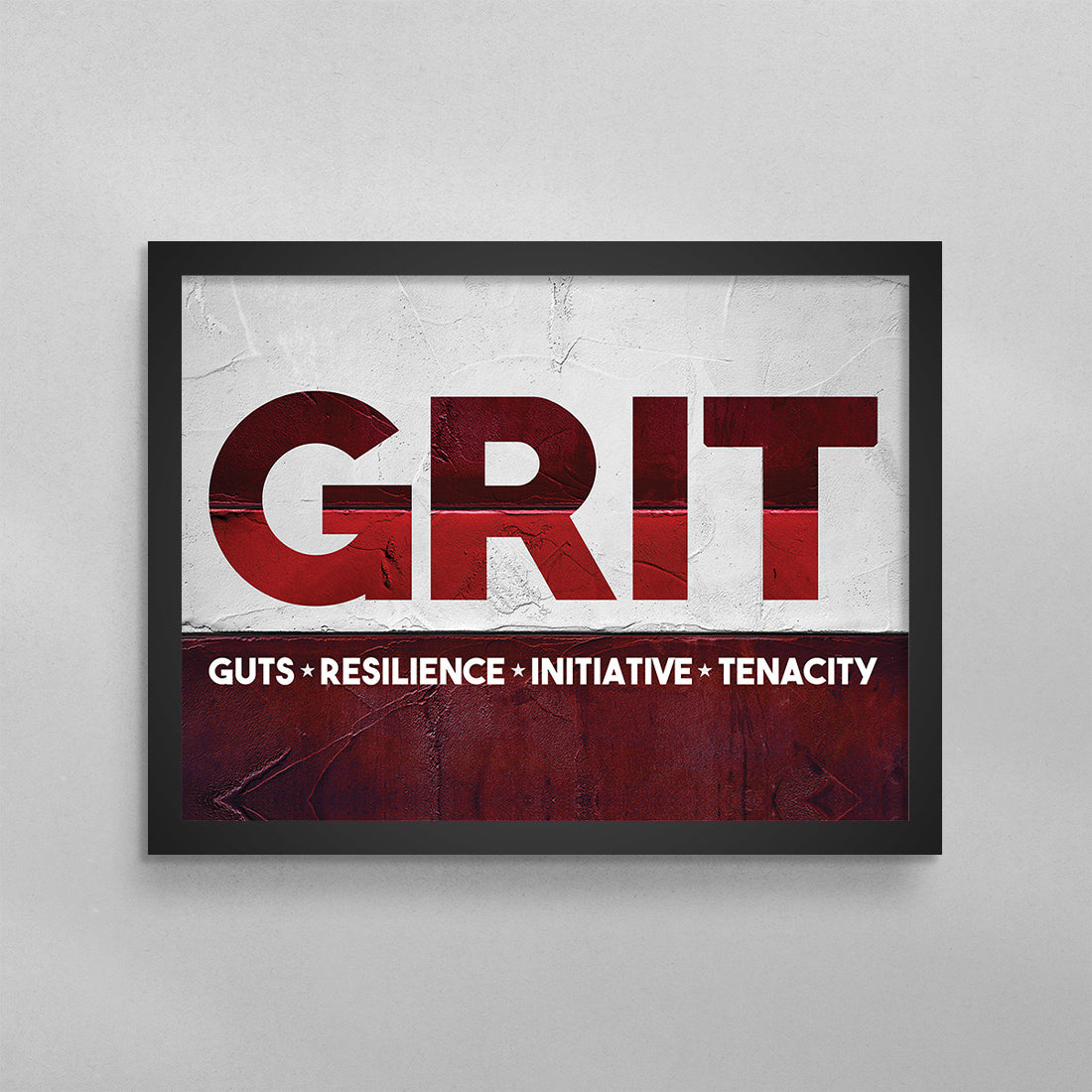 GRIT - Guts, Resilience, Initiative, Tenacity Poster