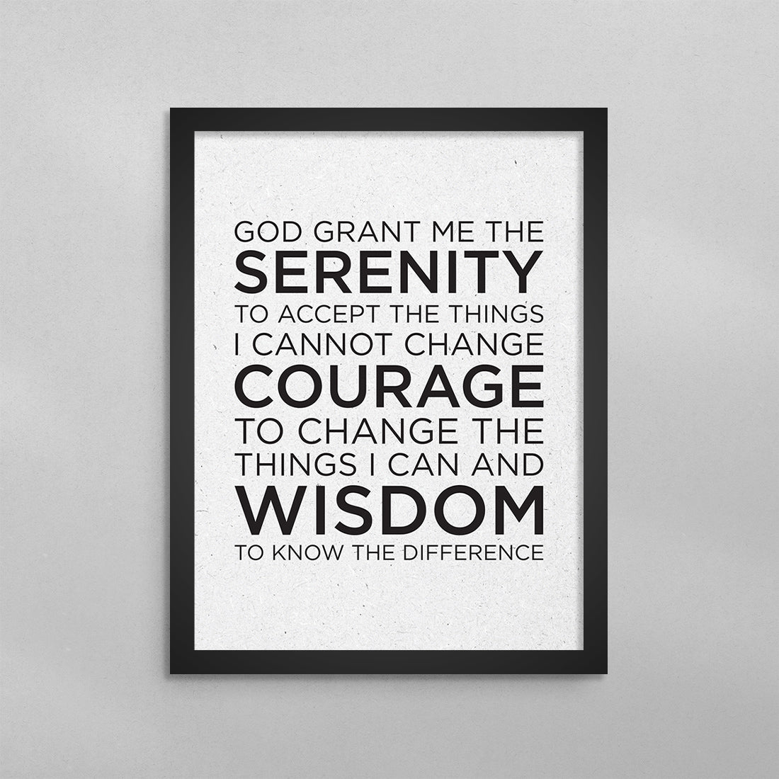 Serenity Prayer Poster
