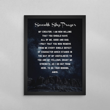 7th Step Prayer Poster