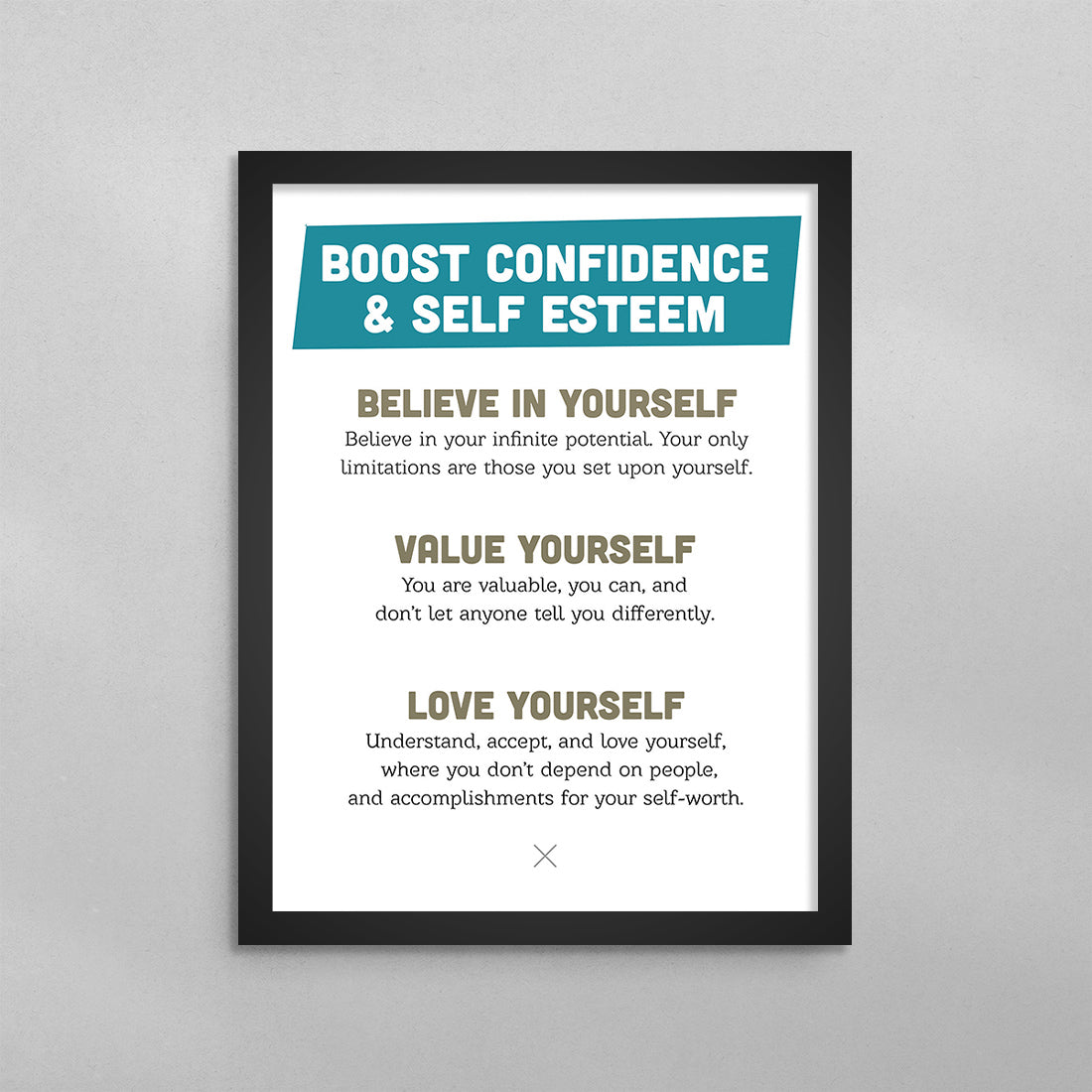 Boost Self Confidence & Self Esteem Poster