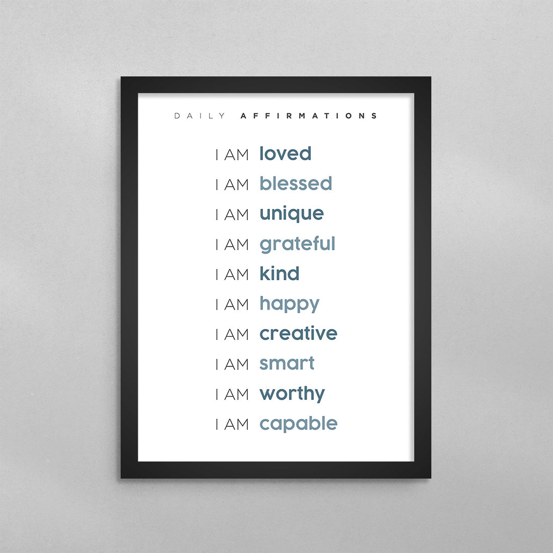 Daily Affirmations Poster