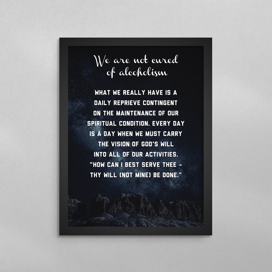 Daily Reprieve Prayer Poster