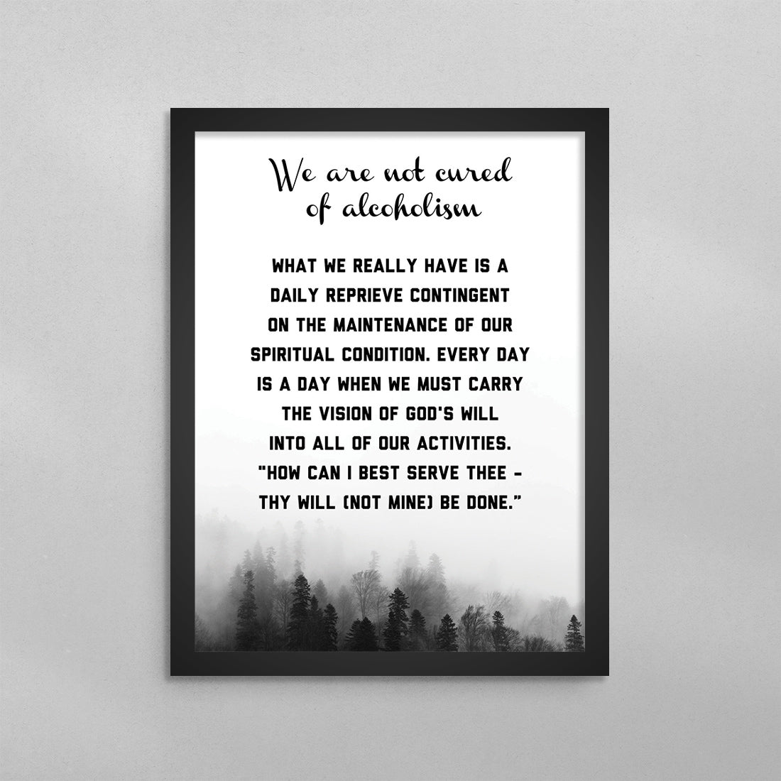 Daily Reprieve Prayer Poster