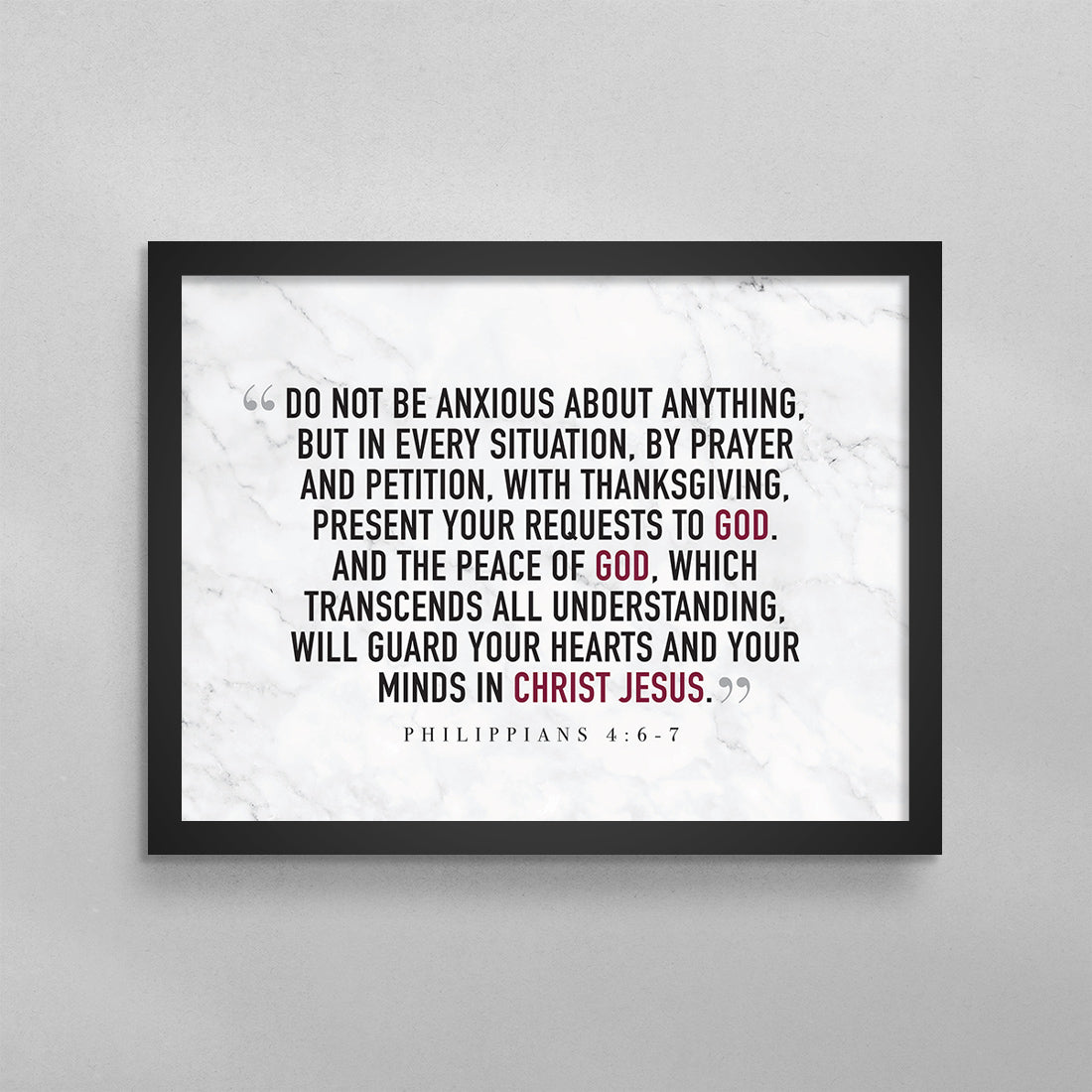Philippians 4:6-7 Poster