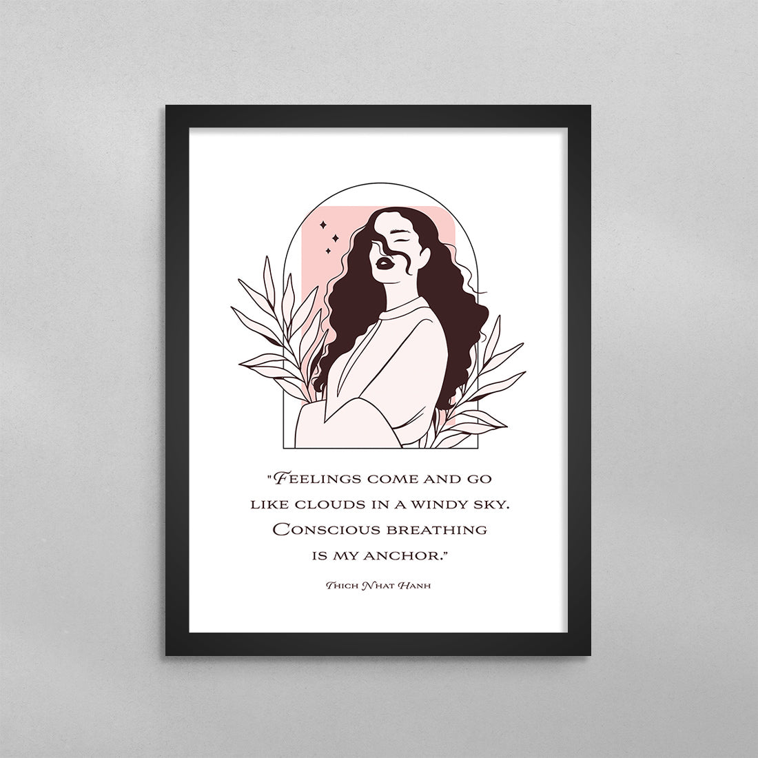 Feelings Come and Go Like Clouds Thich Nhat Hanh Poster