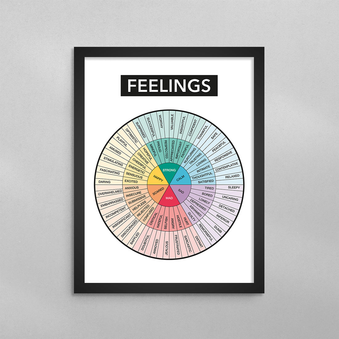 Feelings Wheel Poster
