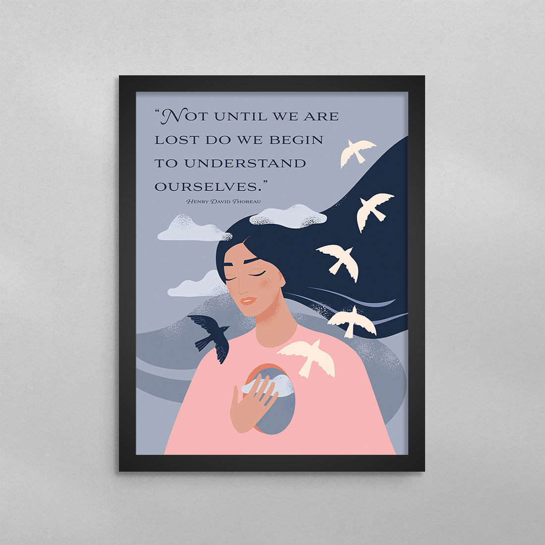 Not Until We Are Lost Henry David Thoreau Poster