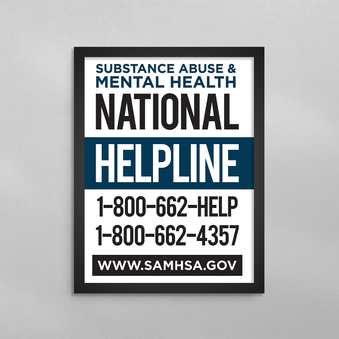 SAMHSA National Helpline Poster