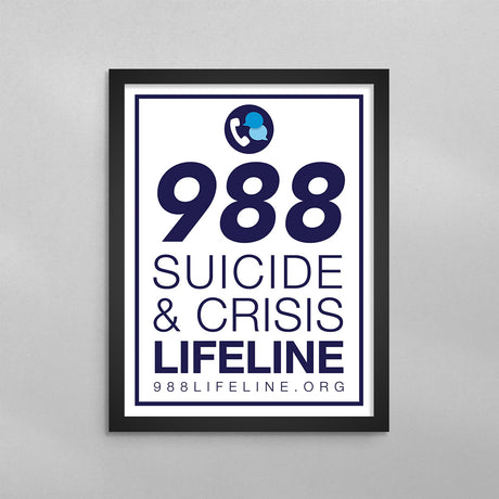 988 Suicide & Crisis Lifeline Poster