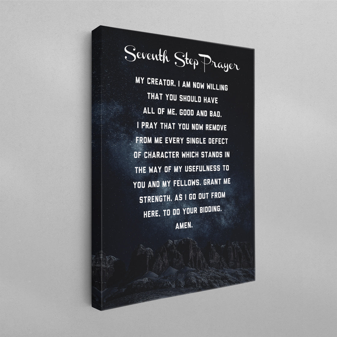 7th Step Prayer Poster