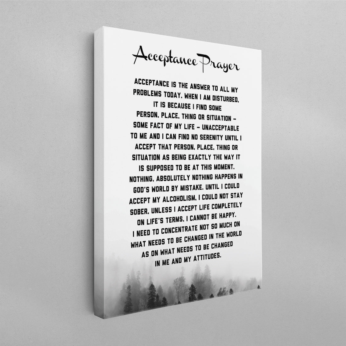 Acceptance Prayer Poster