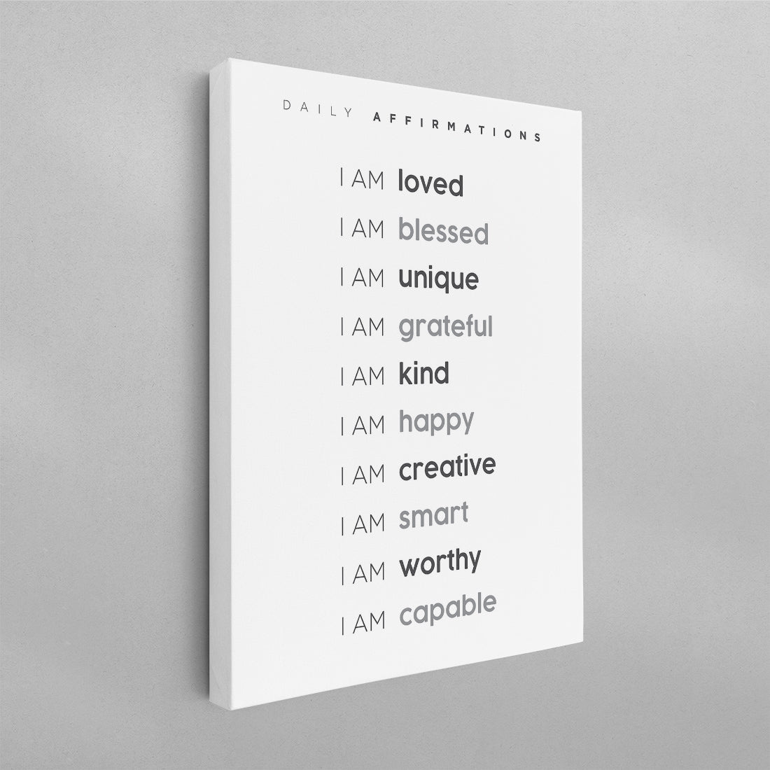 Daily Affirmations Poster