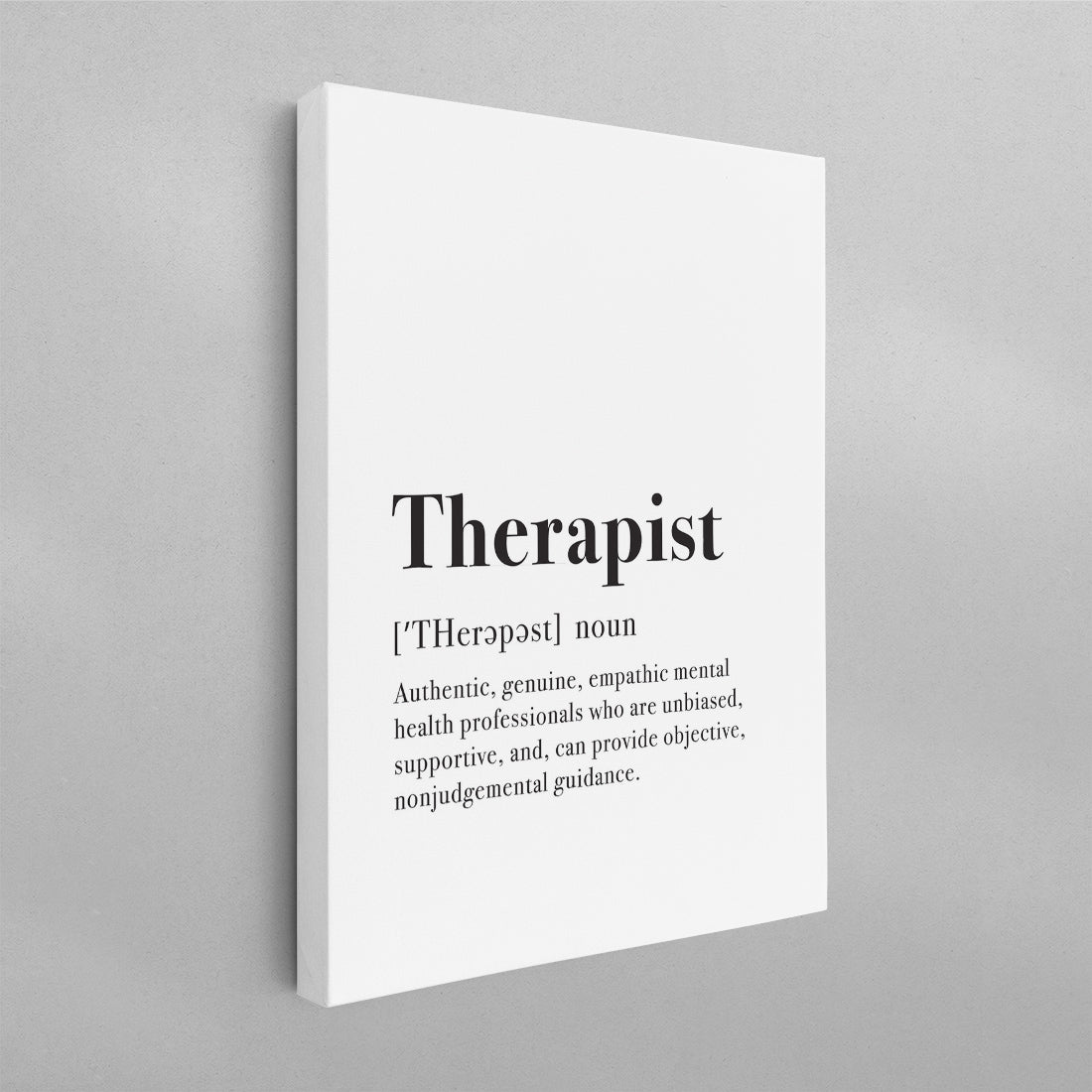 Mental Health Therapist Definition Poster
