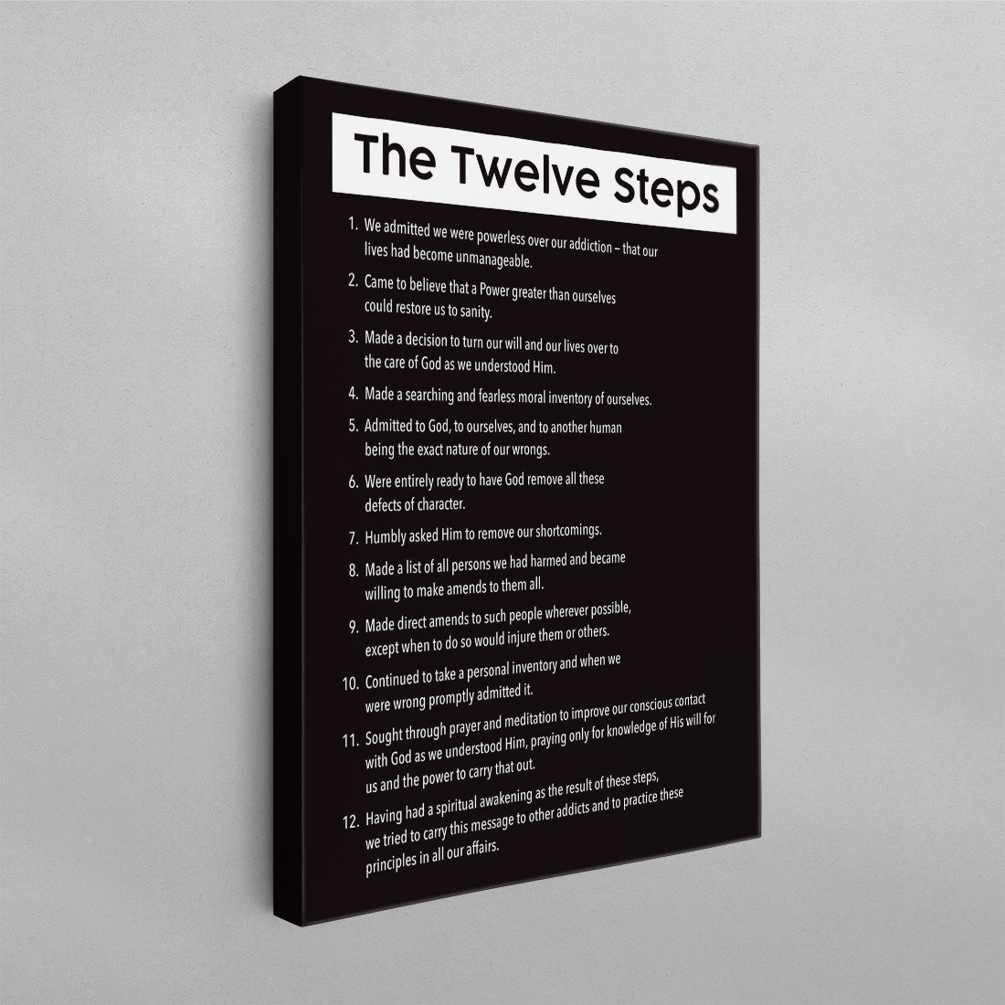 The 12 Steps General Poster