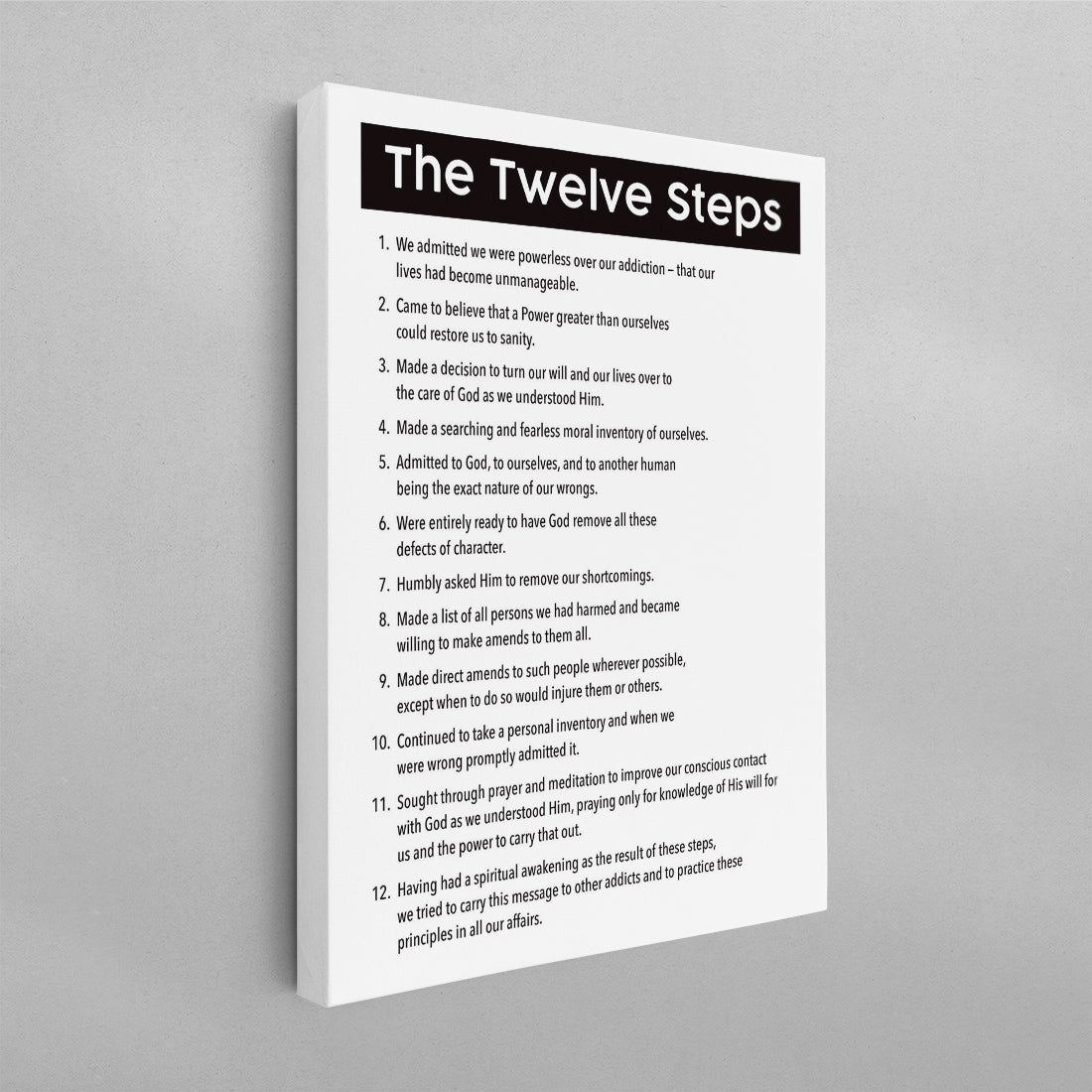 The 12 Steps General Poster