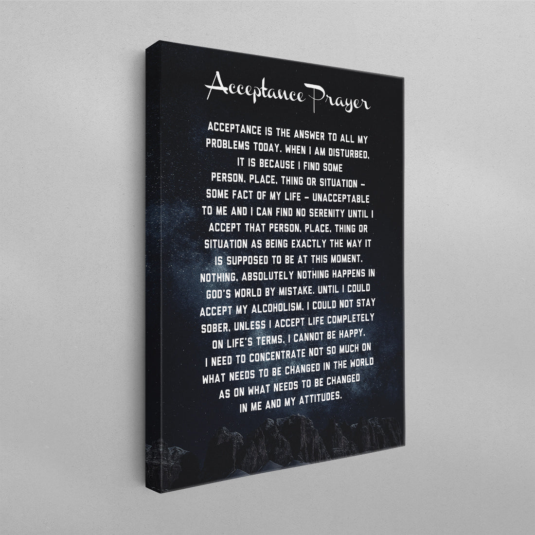 Acceptance Prayer Poster