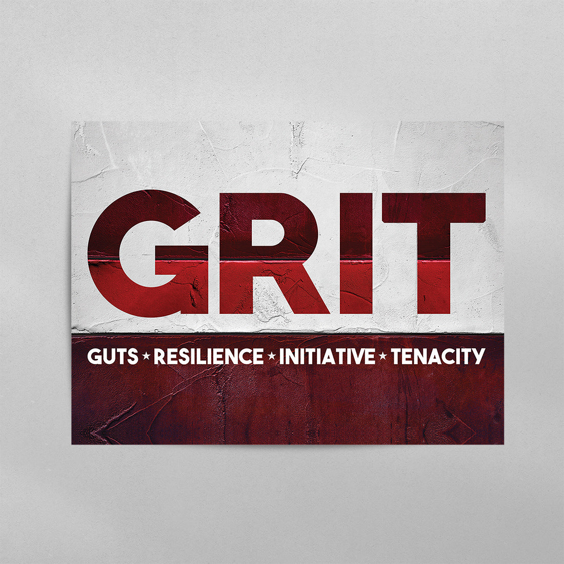 GRIT - Guts, Resilience, Initiative, Tenacity Poster
