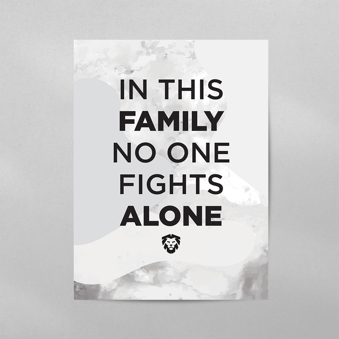 In This Family No One Fights Alone Poster