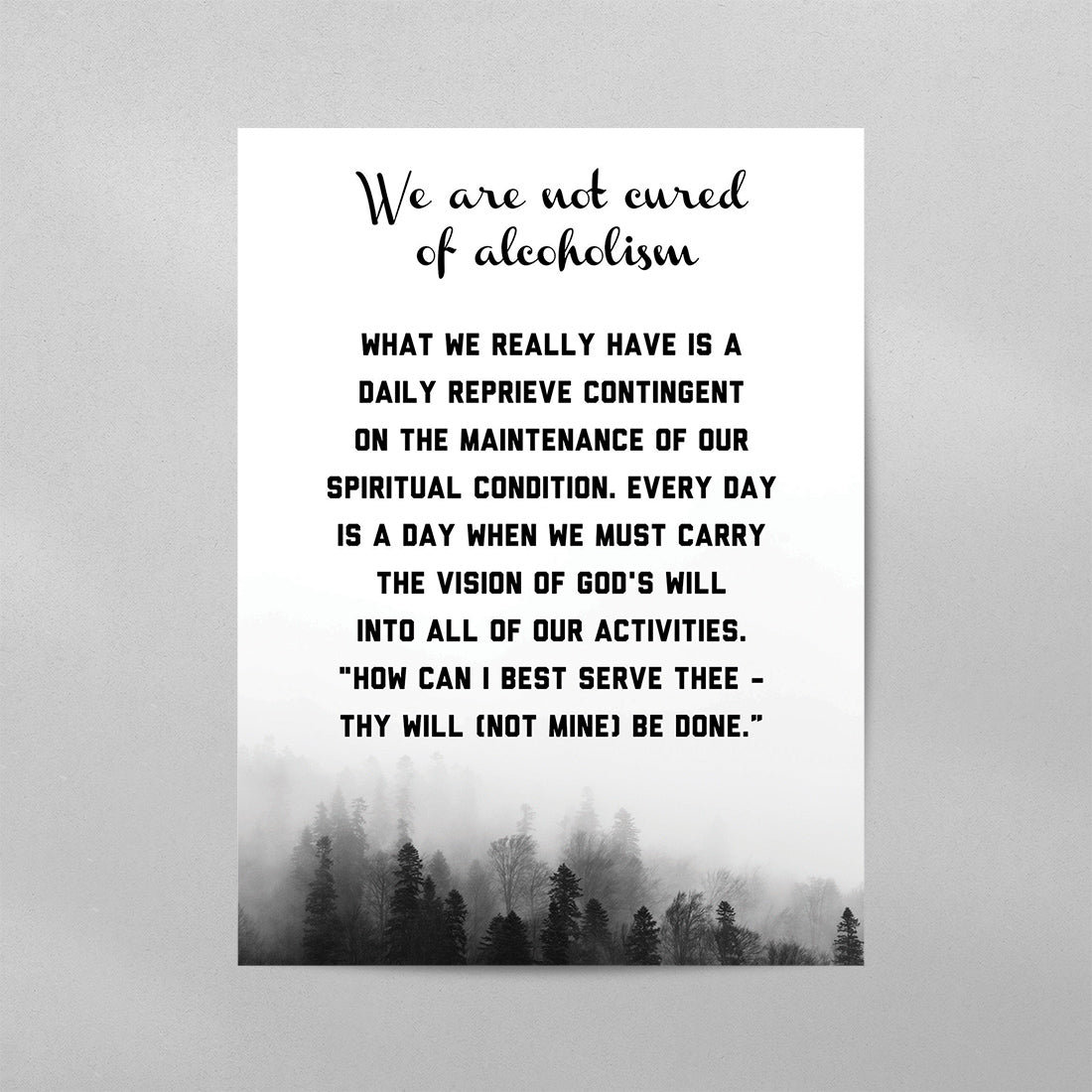 Daily Reprieve Prayer Poster