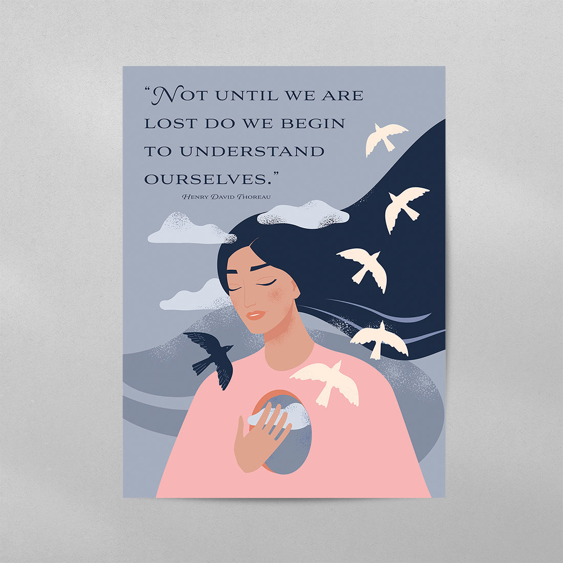 Not Until We Are Lost Henry David Thoreau Poster