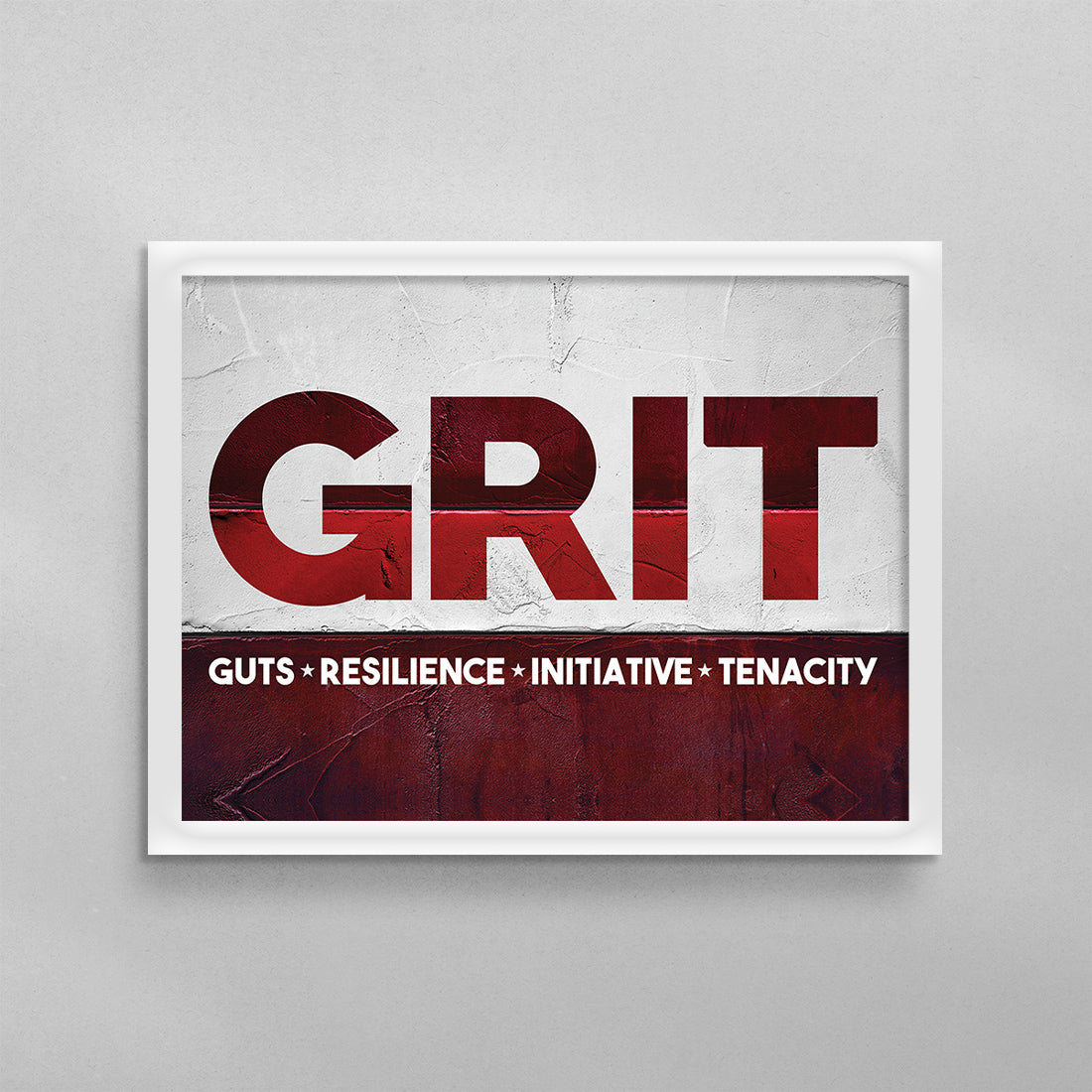 GRIT - Guts, Resilience, Initiative, Tenacity Poster