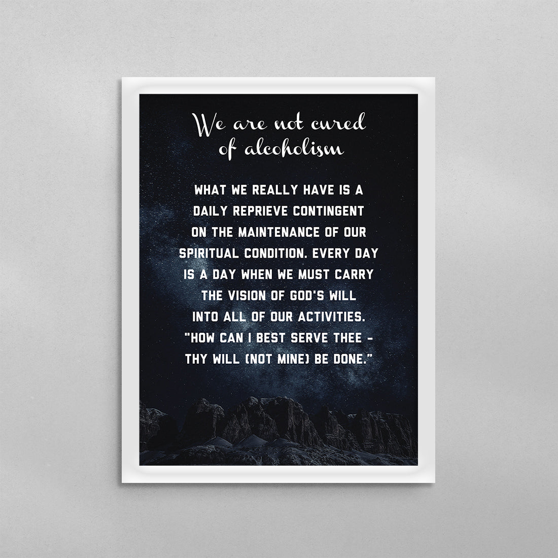 Daily Reprieve Prayer Poster