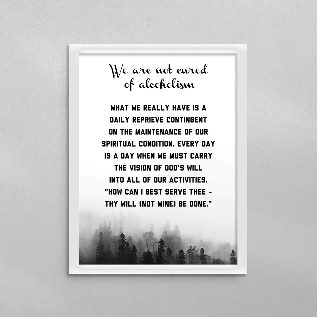 Daily Reprieve Prayer Poster