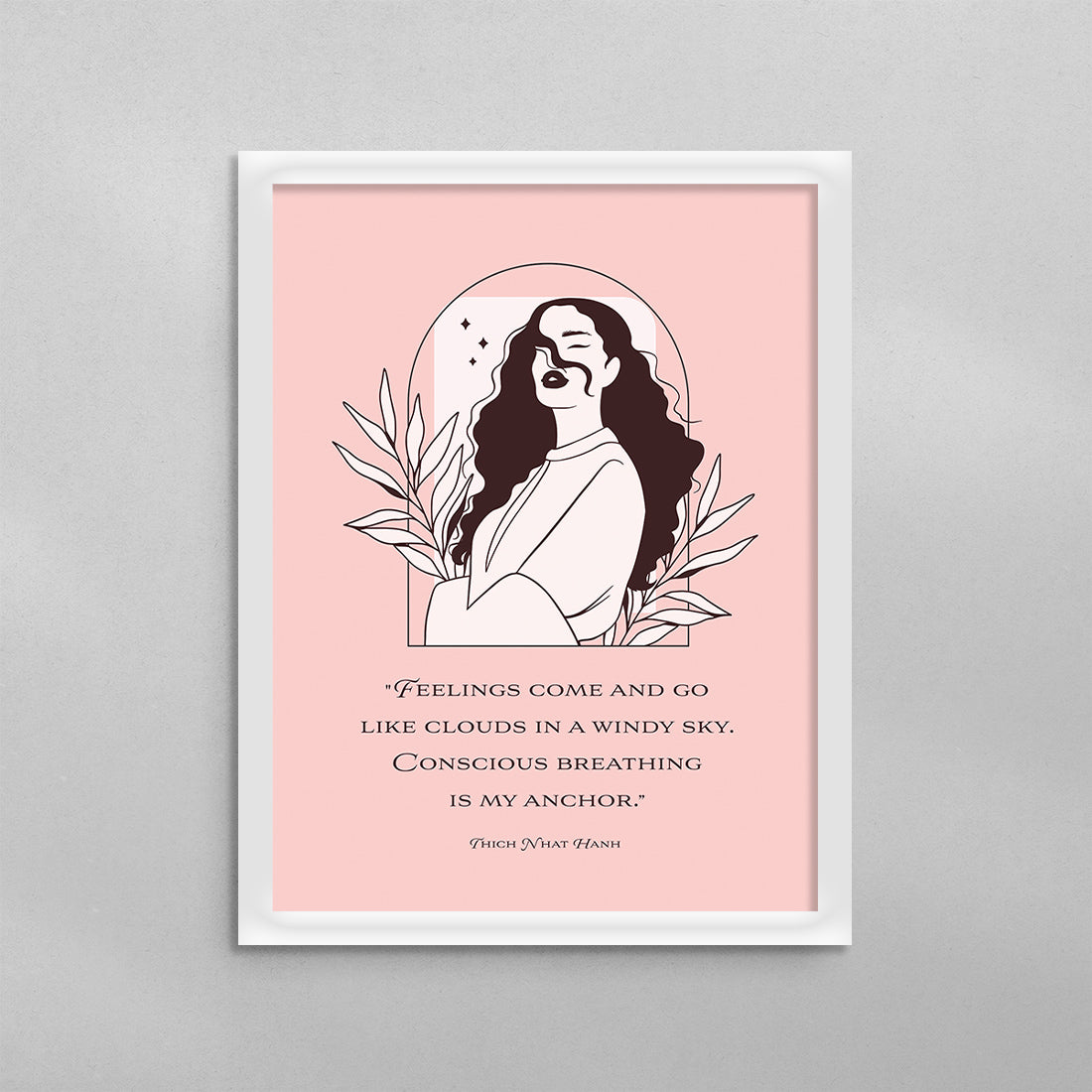 Feelings Come and Go Like Clouds Thich Nhat Hanh Poster