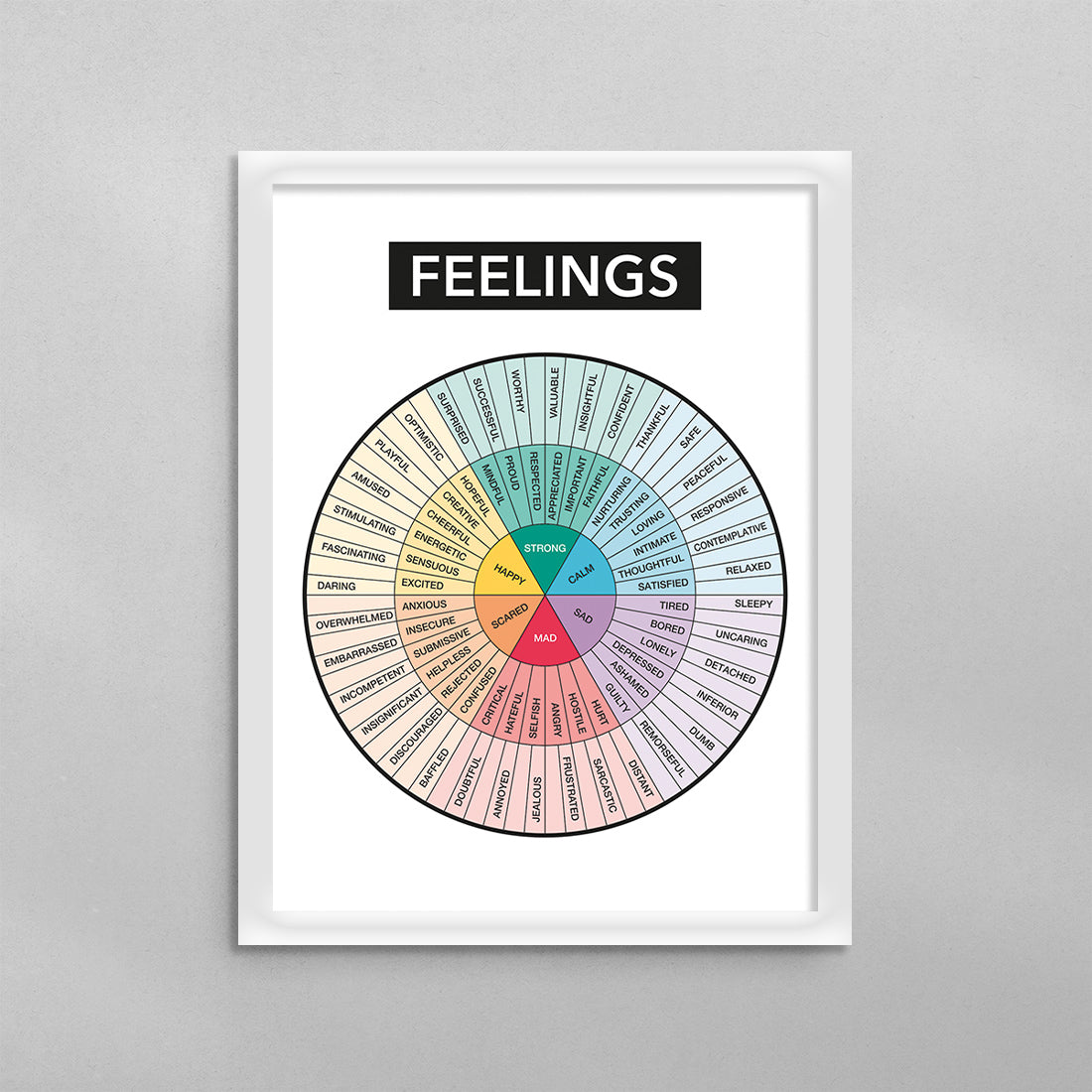 Feelings Wheel Poster