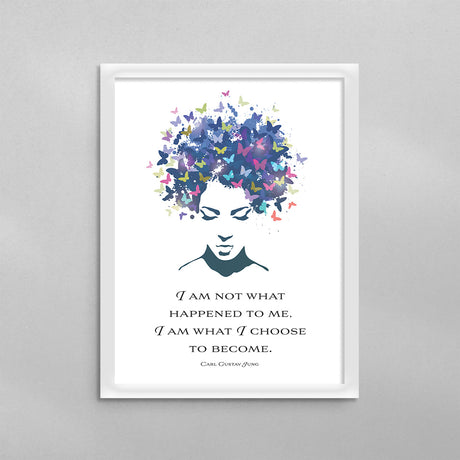 I Am Not What Happened To Me Carl Jung Poster