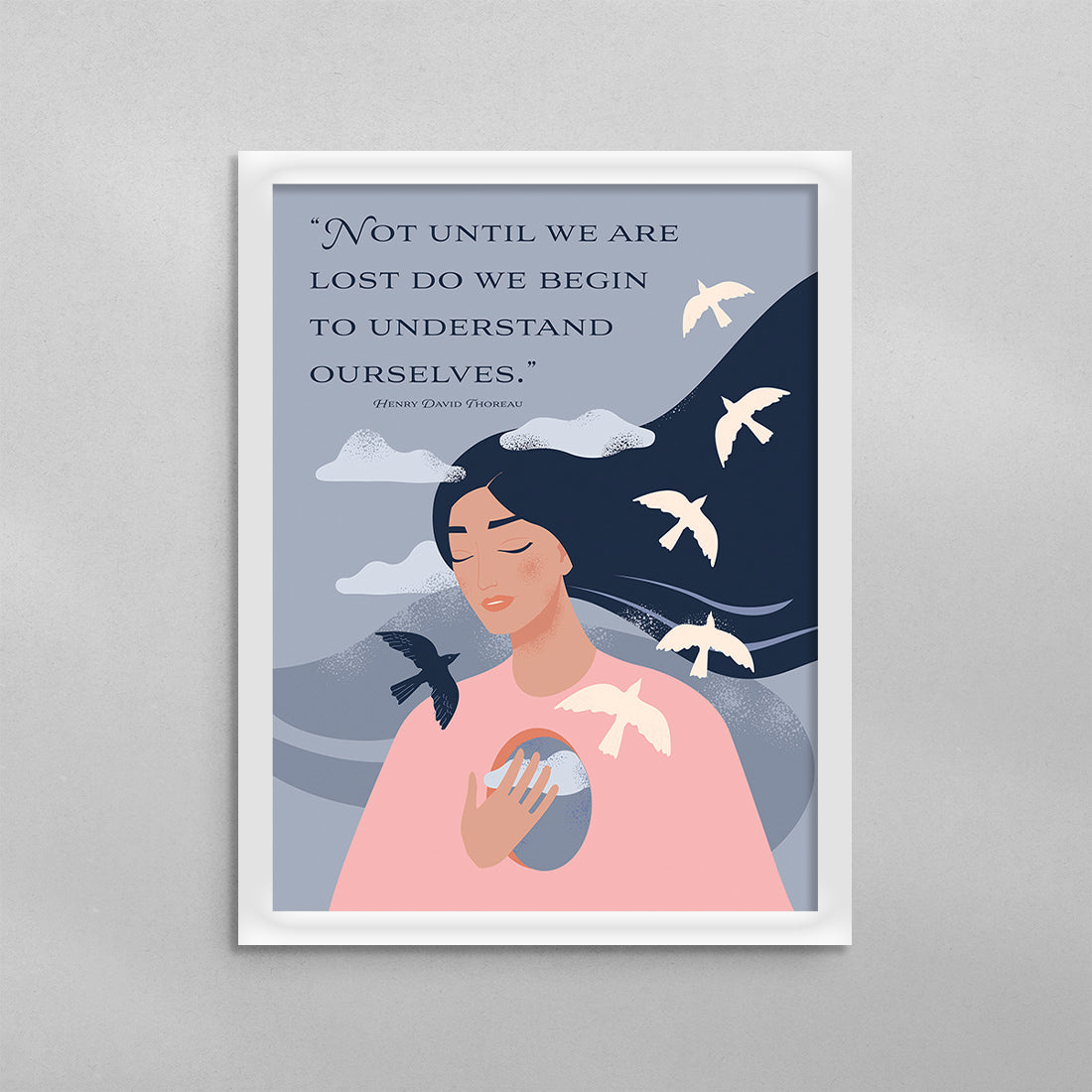 Not Until We Are Lost Henry David Thoreau Poster