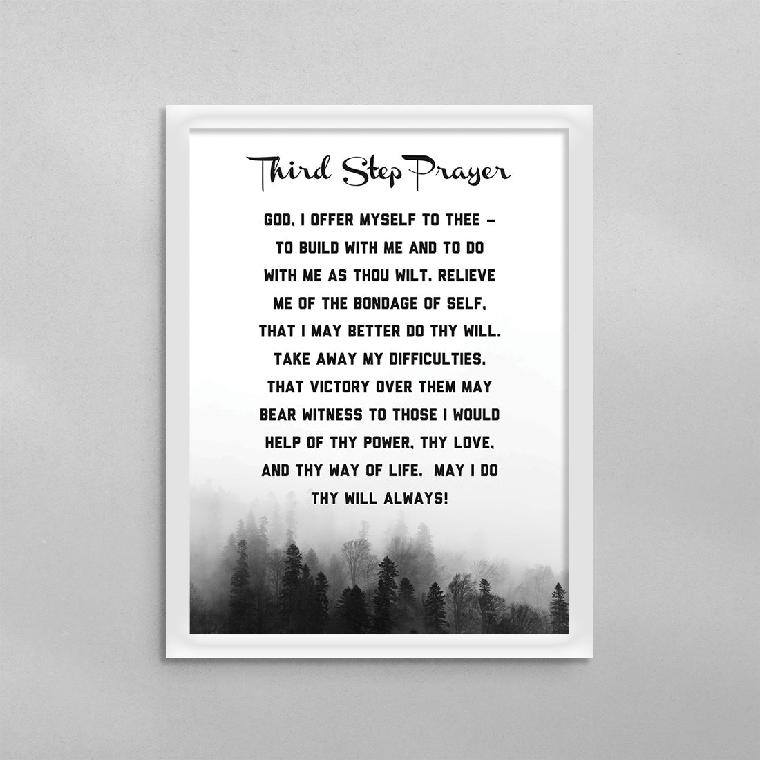 3rd Step Prayer Poster